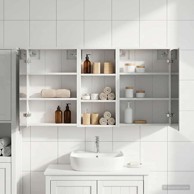 Set kupaonskih ormarića, 3 kom, 116 x 16 x 62.5 cm