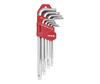 YATO Set dugih Torx ključeva YT-0512, 9 komada, T10–T50
