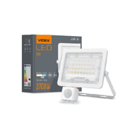 VIDEX LED reflektor 20 W 1800 lm 5000 K IP65 bijeli s PIR senzorom pokreta