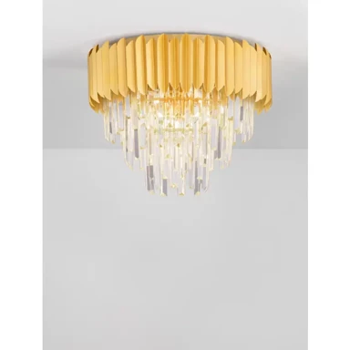 NOVA LUCE Plafonska svjetiljka Magnolia NL9824073, E14, IP20, zlatna