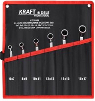 KRAFT&DELE Dvostrani okasti ključevi 6 komada