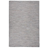 Vanjski tepih ravnog tkanja 120 x 170 cm smeđe-crni