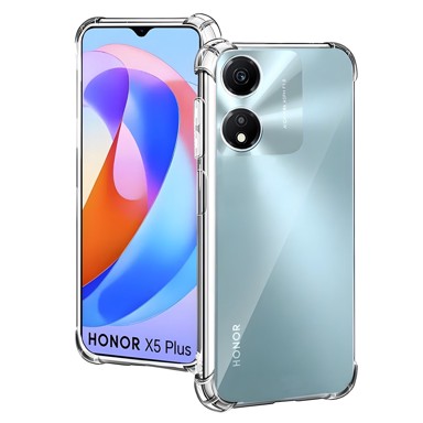 Silikonska futola KP31030, s ojačanim rubovima, za Honor X5 Plus, prozirna