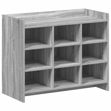 Ormar za cipele 85 x 39,5 x 70 cm od konstruiranog drva, siva sonoma