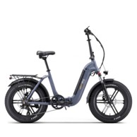 SKYJET Električni bicikl RV10, sklopivi, stari plavi