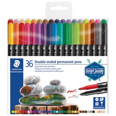 STAEDTLER Marker permanentni obostrani 36boja Design Journey 3187 TB36 blister