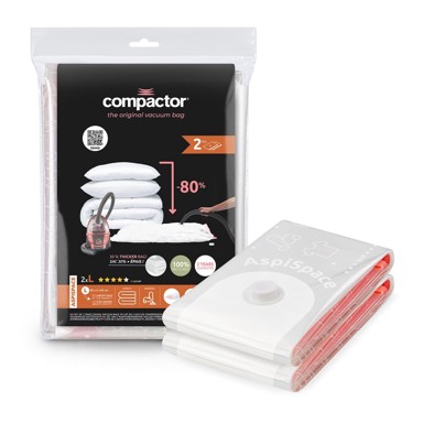 COMPACTOR Vakuum vrećice za odjeću u setu 2 kom, Premium Valve L