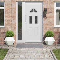 Tegla 2 komada 50 x 50 x 40 cm čelik, bijela