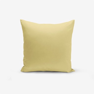 MINIMALIST CUSHION COVERS Žuta jastučnica boje senfa , 45 x 45 cm Düz