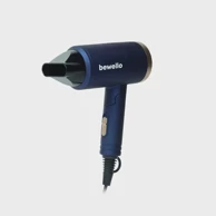 BEWELLO Putno sušilo za kosu BW3040, 1300 W, sklopiva ručka, tamnoplavo/zlatno