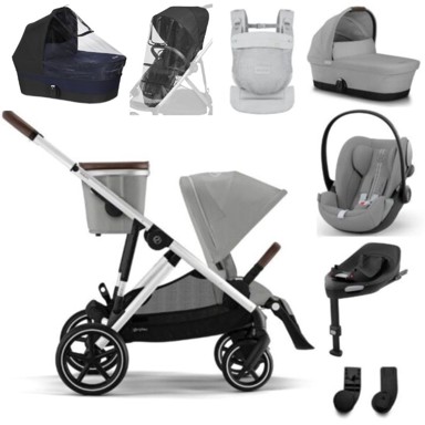CYBEX Kolica Gazelle S, stone grey, set XL + Amya