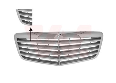 VAN WEZEL Maska Mercedes 211 E 02-09, krom/siva, 06-