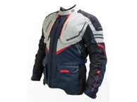 CAPPA RACING Moto jakna ENZO, tekstilna, plava / crvena, muška, veličina XL