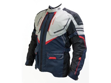 CAPPA RACING Moto jakna ENZO, tekstilna, plava / crvena, muška, veličina XL