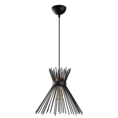 Visilica Kirp, E27, crna