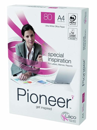 PIONEER Fotokopirni papir A4, 80 g, 500 listova, bijeli