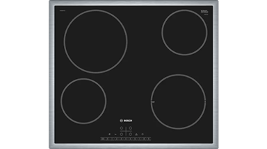 BOSCH Ugradbena ploča PKE645FP1E, električna, 60 cm, 4 polja, staklokeramika, crna