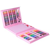LIVEFY Kit set za slikanje za djecu, 208 kom, ružičasta