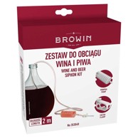 BROWIN crijevo za pretakanje vina s pumpicom, 2 m