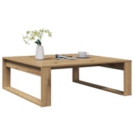Stolić za kavu 100x100x35 cm, konstruirano drvo, boja hrasta