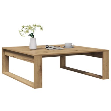 Stolić za kavu 100x100x35 cm, konstruirano drvo, boja hrasta