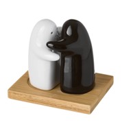 Nepoznati brand Set keramičkih posudica za sol i papar Unimasa Ghosts