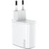 CELLY Kućni punjač GaN 65W, 2x USB-C PD + USB-A, bijela