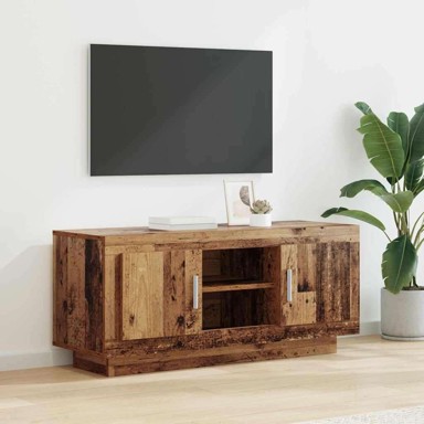 TV ormar, 102 x 35 x 45 cm, konstruirano drvo, staro drvo