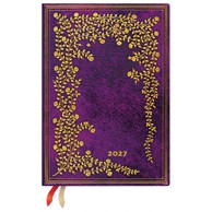 PAPERBLANKS planer tjedni 2027 New York Rose Midi, horizontalni, 12,5 x 18 cm, s gumicom