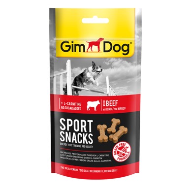 GIMDOG Poslastica za pse Sport Snacks s govedinom 60 g