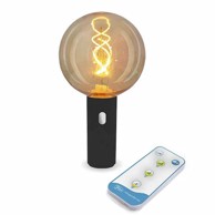 NEW GARDEN Dekorativna rasvjeta EDY BULB G125 BATTERY, crna