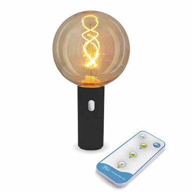 NEW GARDEN Dekorativna rasvjeta EDY BULB G125 BATTERY, crna