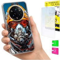 Maskica za Realme 14 Pro+ 5G / 14 Pro Plus 5G, sa zaštitnim staklom 9H