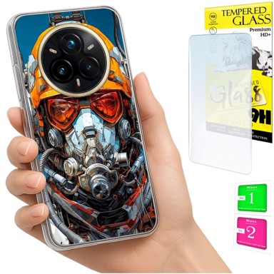 Maskica za Realme 14 Pro+ 5G / 14 Pro Plus 5G, sa zaštitnim staklom 9H