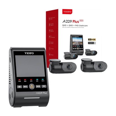 VIOFO Video snimač A229 Plus 3Ch 2K + 1080p WiFi, GPS