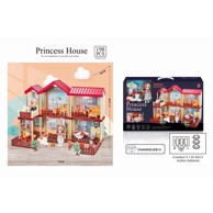 Kućica, princezina, set, svjetlo, na baterije, 198-dijelni