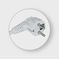 COMMEL 0318 priključni kabel bijeli 3m/ppl3x0,75/6a