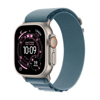 APPLE Watch Ultra 3 GPS + Cellular 49 mm prirodno titanijsko kućište sa svijetloplavom narukvicom Alpine Loop Small