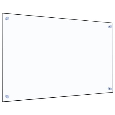 Kuhinjska zaštita od prskanja, kaljeno staklo, prozirna