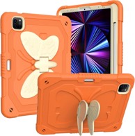 NIKCORP Oklopna zaštitna maska za iPad Pro 11 (2018–2021) s ugrađenim postoljem otporna na udarce, narančasta