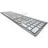 CHERRY Tipkovnica KC 6000 Slim, belgijski AZERTY, srebrno-bijela