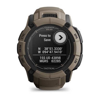 GARMIN Pametni sat Instinct 2X Solar Tactical Edition, HR GPS, multisport, smeđi