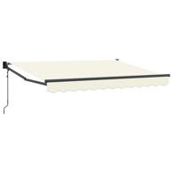 Električna retraktabilna tenda, 2,5 x 2 m, krem, antracitni okvir