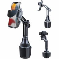 Univerzalni držač za mobitel za držač čaša u automobilu, crni