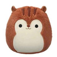 SQUISHMALLOWS Plišana igračka Fuzzamallow Sawyer vjeverica 30 cm, smeđa