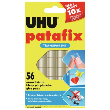 UHU Ljepilo-jastučići Patafix, 56 kom., prozirni