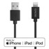 DELTACO Kabel Lightning, 1 m, Apple C189 čipset, MFi, FSC-označeno pakiranje, crni