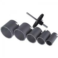 Kruna za bušenje rupa volfram set 33–73 mm, metalna