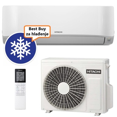 HITACHI Klima uređaj AIRHOME 400 RAK-DJ25RHAE/RAC-DJ25WHAE, 2,5 kW