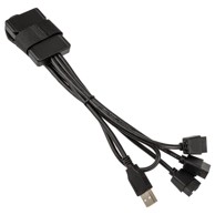 LIAN LI Hub USB PW-U2TPAB, crni PW-U2TPAB